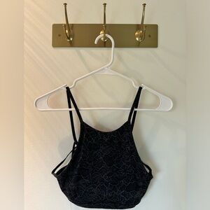 Lululemon sports bra - size 6 - black/floral